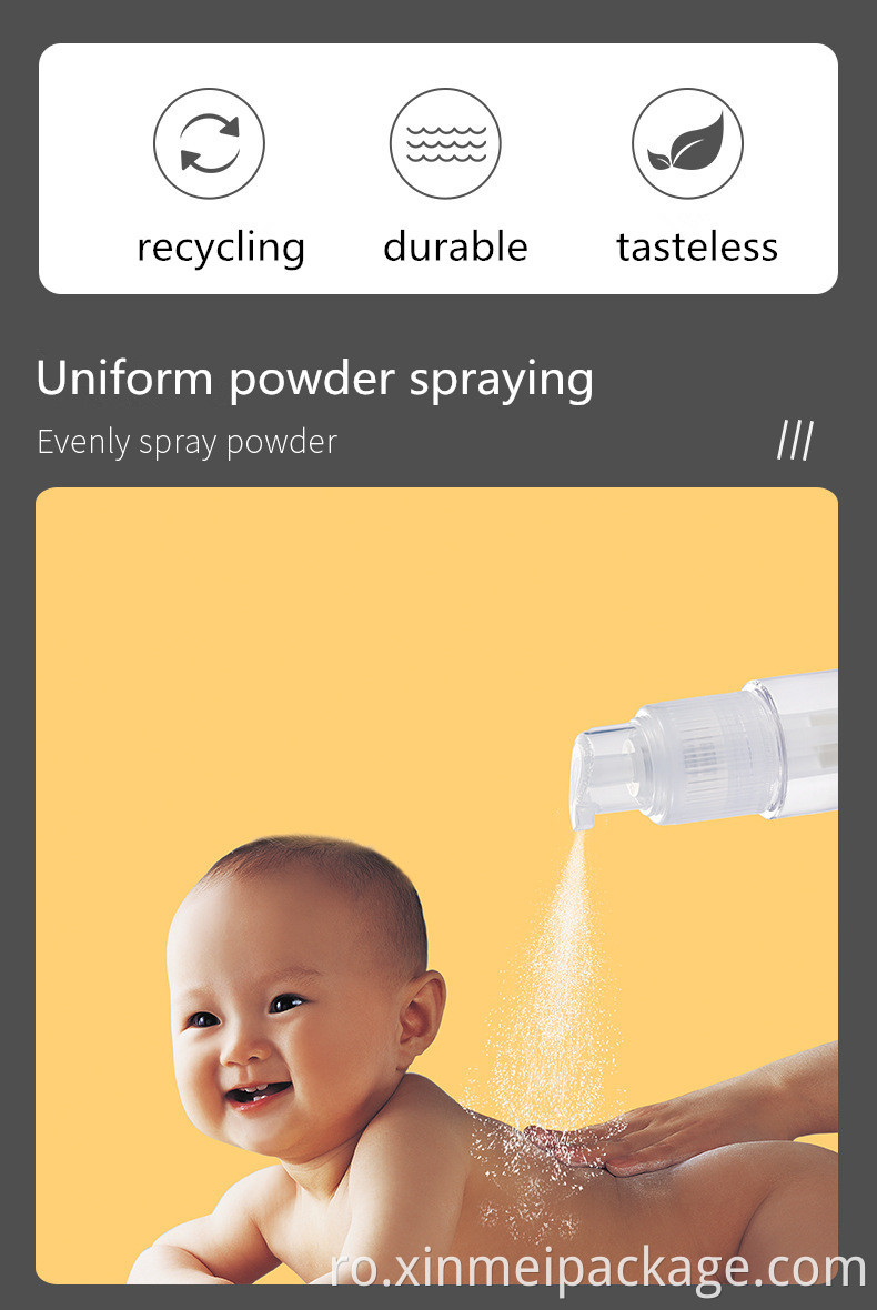 Sticlă de pulbere pentru bebeluși baby powder spray bottle